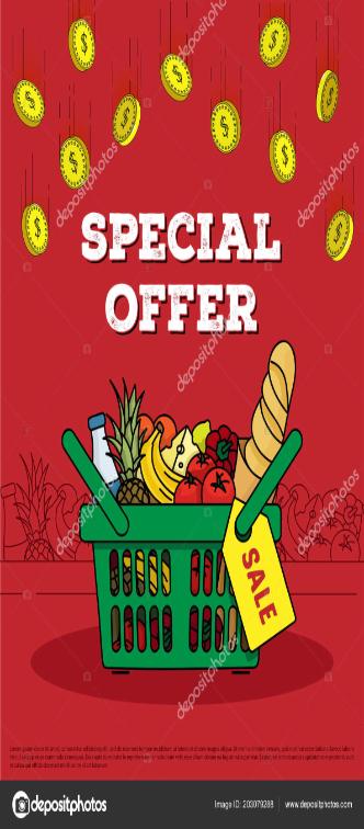 Special grocery sale off this month
