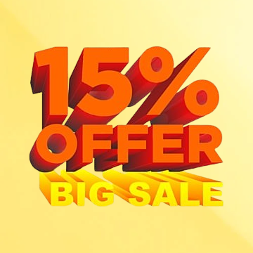 Enjoy 15% OFF for all vegetable and fruit